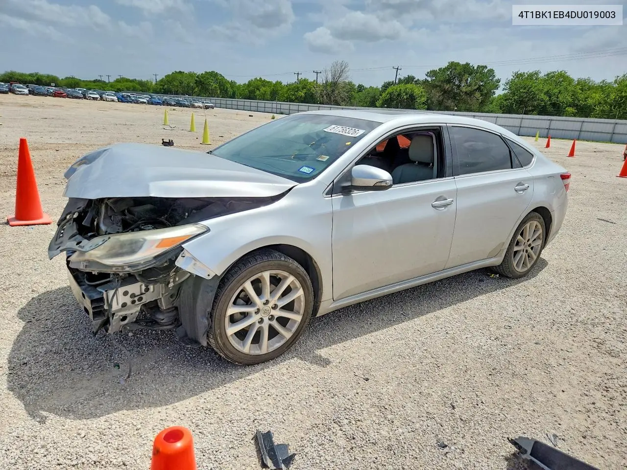 2013 Toyota Avalon Xle Touring VIN: 4T1BK1EB4DU019003 Lot: 61756326