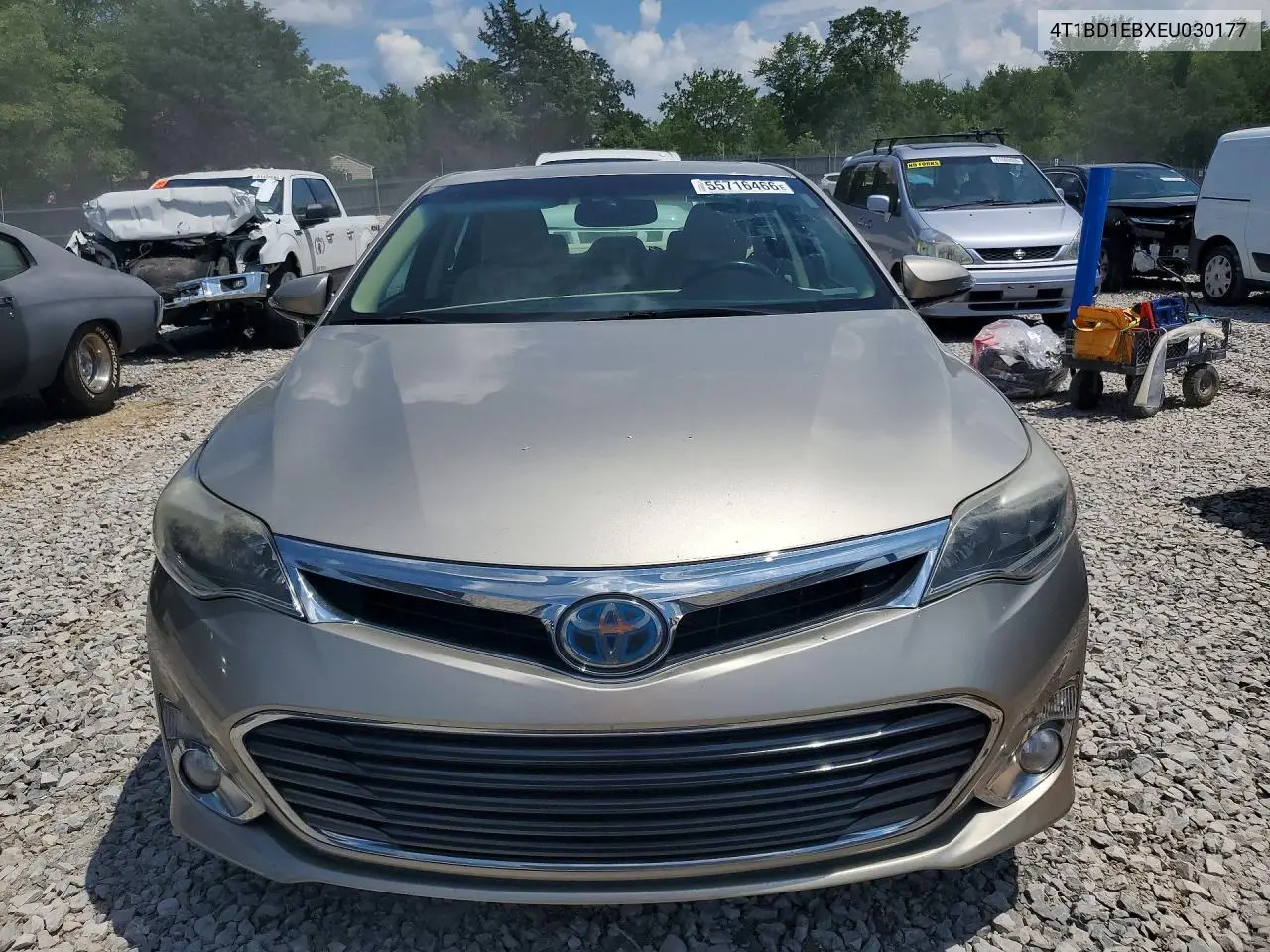 2014 Toyota Avalon Hybrid Limited VIN: 4T1BD1EBXEU030177 Lot: 55716466