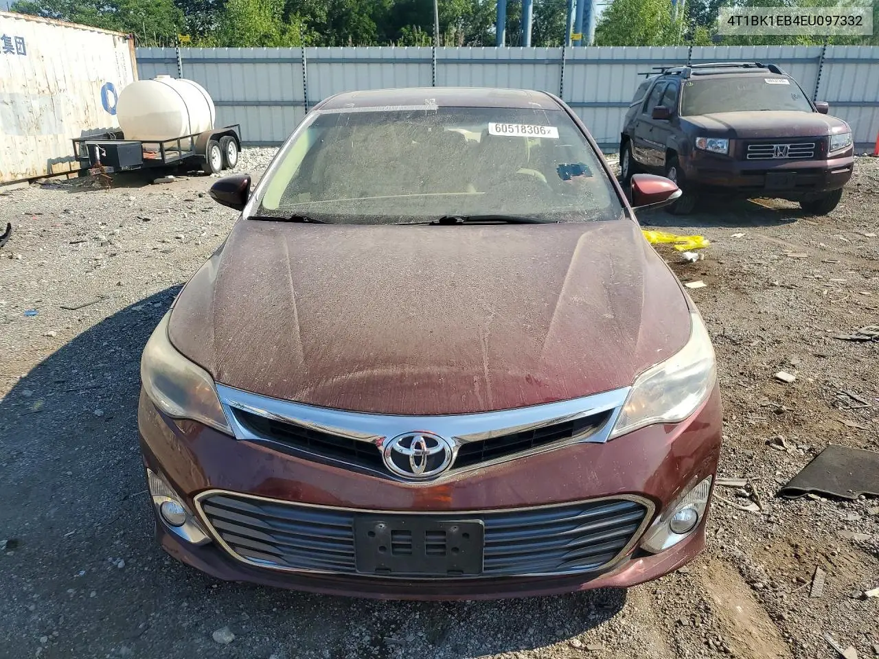 2014 Toyota Avalon Xle Touring VIN: 4T1BK1EB4EU097332 Lot: 60518306