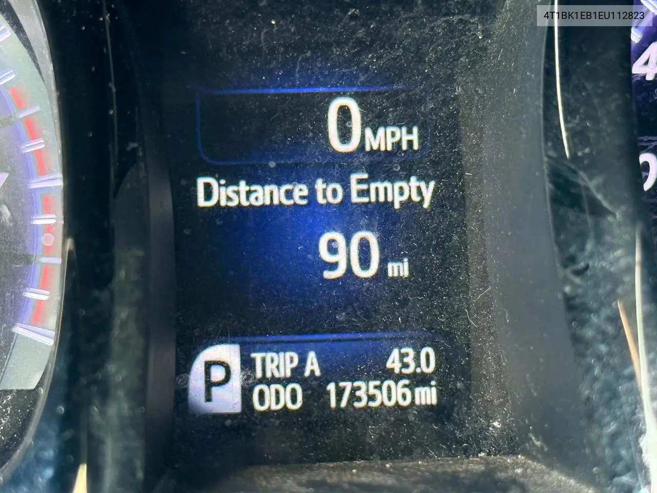 2014 Toyota Avalon Xle VIN: 4T1BK1EB1EU112823 Lot: 61981876