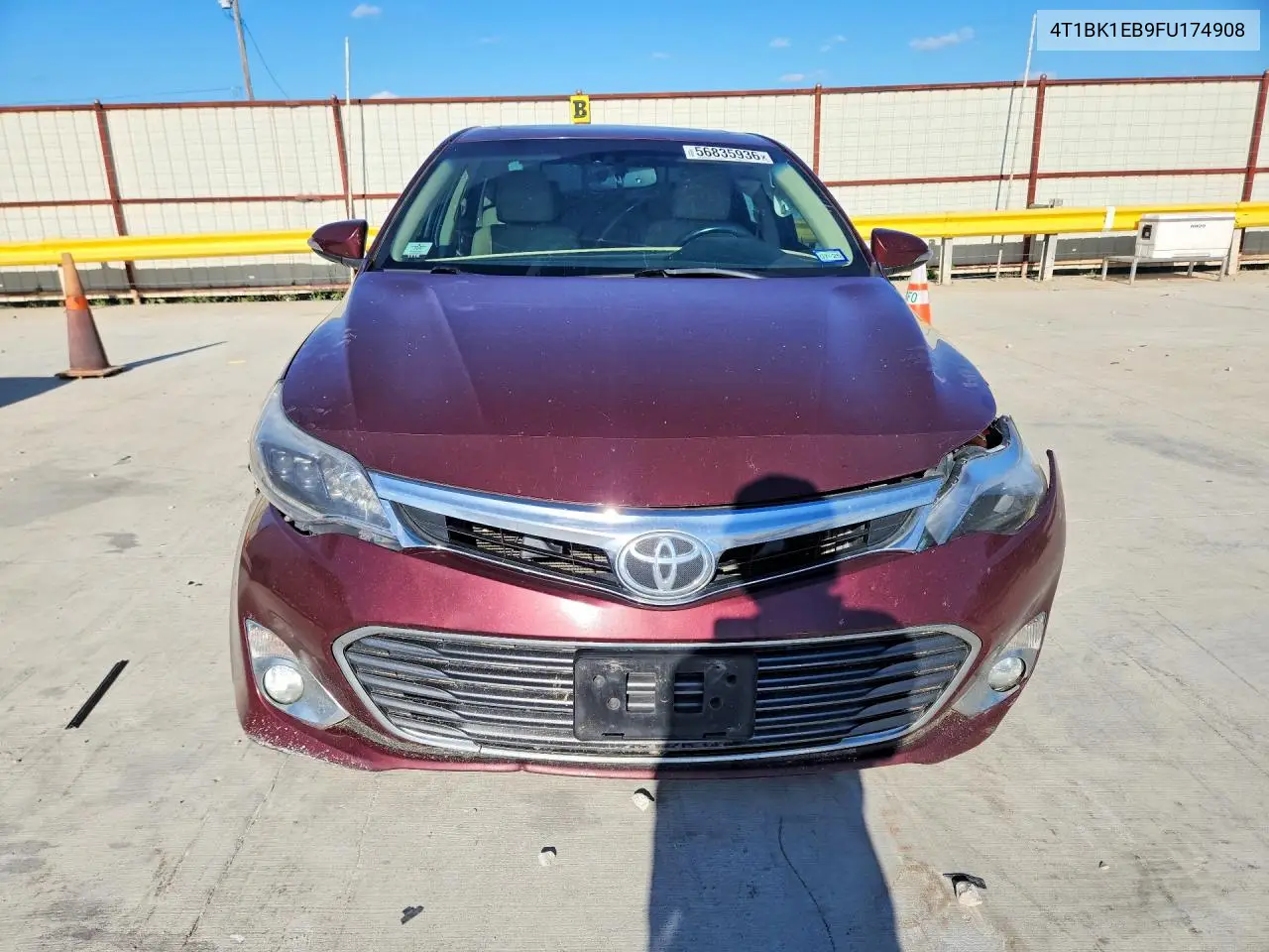 2015 Toyota Avalon Limited VIN: 4T1BK1EB9FU174908 Lot: 56835936