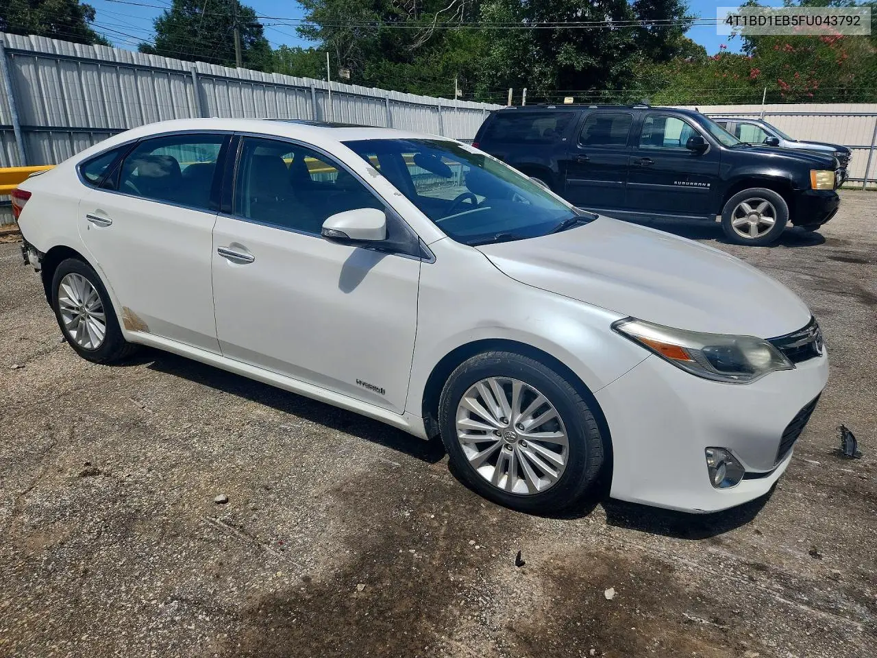 2015 Toyota Avalon Hybrid Limited VIN: 4T1BD1EB5FU043792 Lot: 61117006