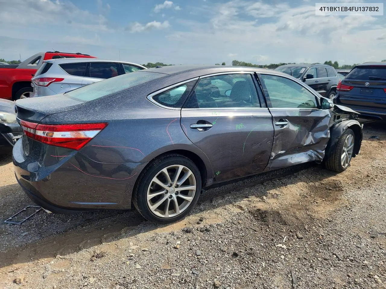 2015 Toyota Avalon Xle Touring VIN: 4T1BK1EB4FU137832 Lot: 61586406