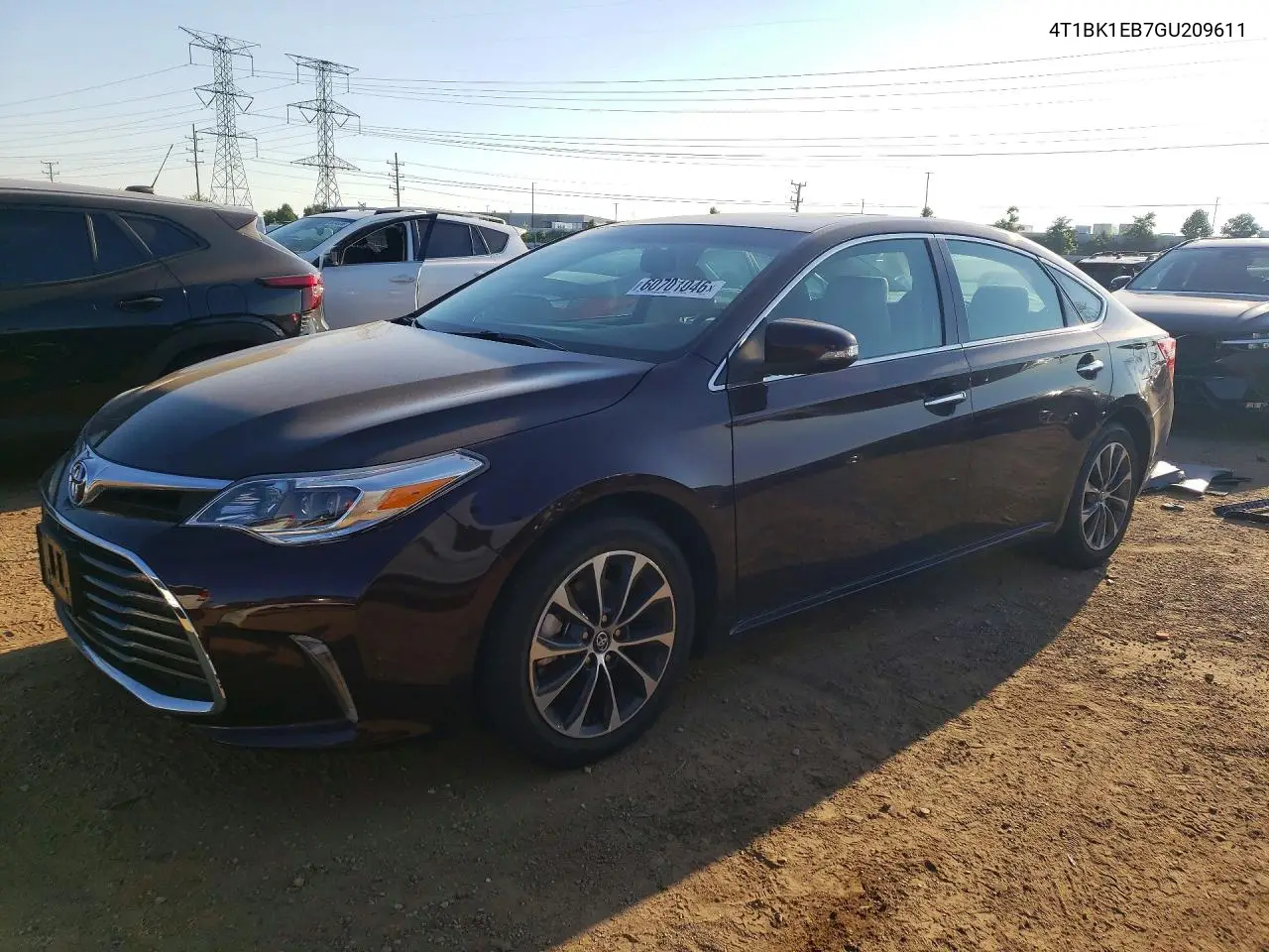 2016 Toyota Avalon Xle Plus VIN: 4T1BK1EB7GU209611 Lot: 60701046