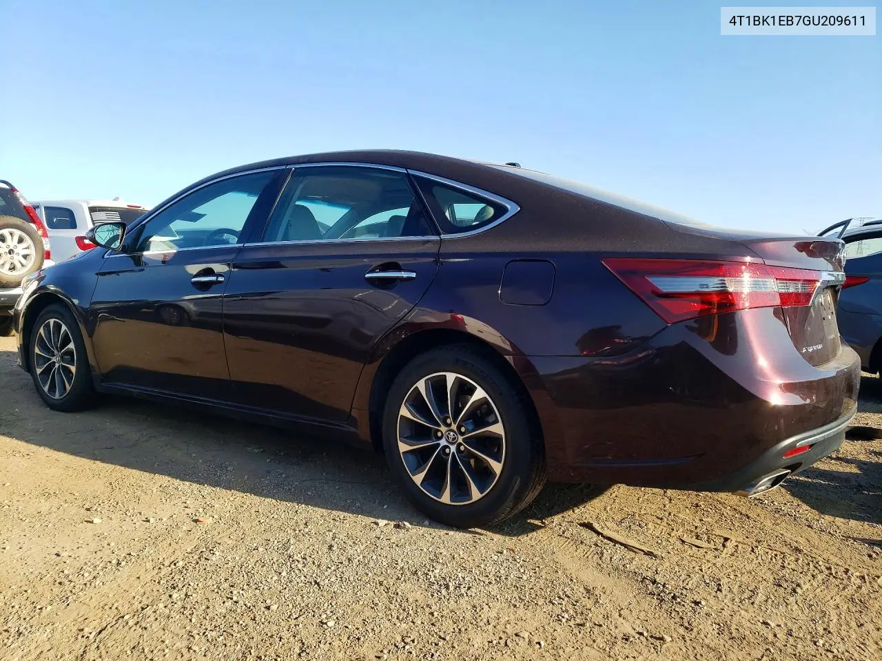 2016 Toyota Avalon Xle Plus VIN: 4T1BK1EB7GU209611 Lot: 60701046