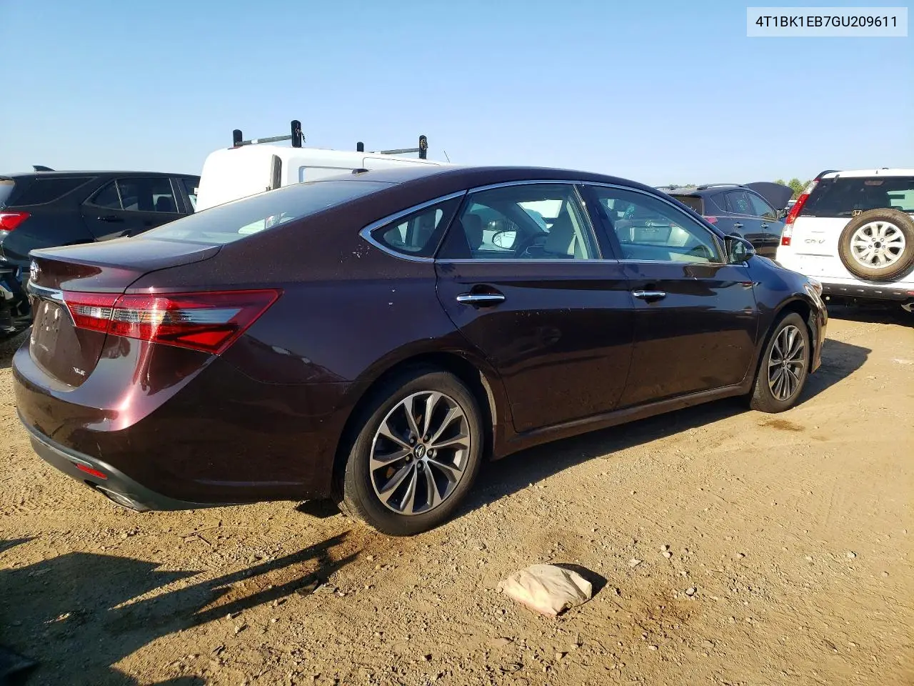 2016 Toyota Avalon Xle Plus VIN: 4T1BK1EB7GU209611 Lot: 60701046