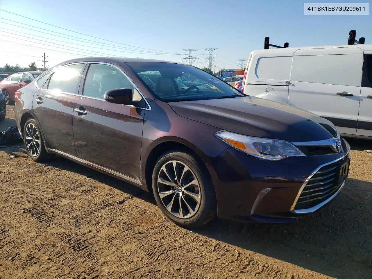 2016 Toyota Avalon Xle Plus VIN: 4T1BK1EB7GU209611 Lot: 60701046