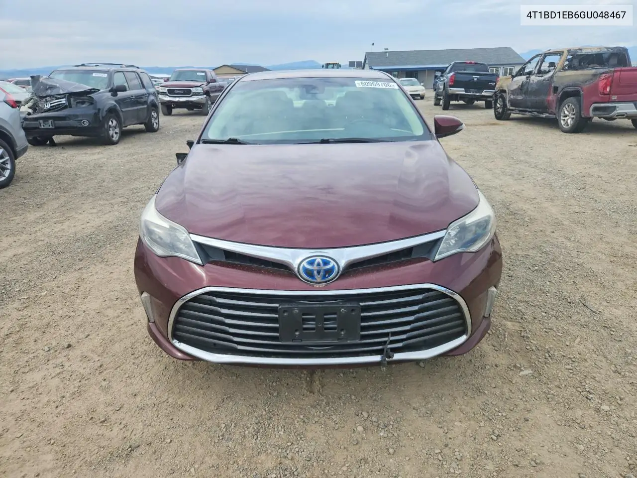 2016 Toyota Avalon Hybrid Limited VIN: 4T1BD1EB6GU048467 Lot: 60969706