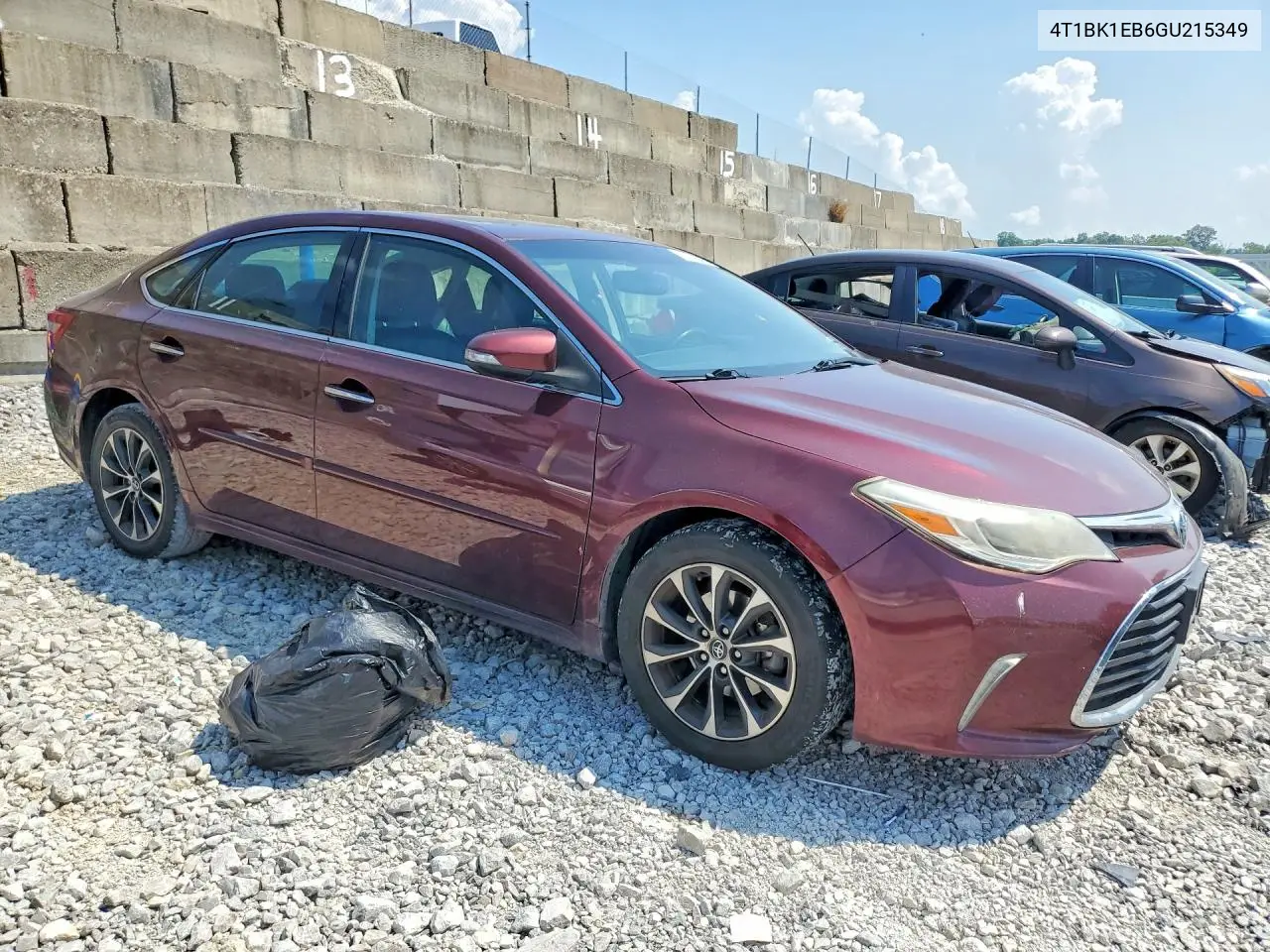 2016 Toyota Avalon Xle Premium VIN: 4T1BK1EB6GU215349 Lot: 61159046