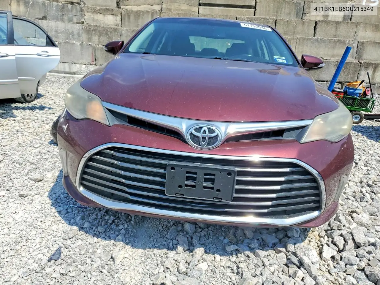 2016 Toyota Avalon Xle Premium VIN: 4T1BK1EB6GU215349 Lot: 61159046
