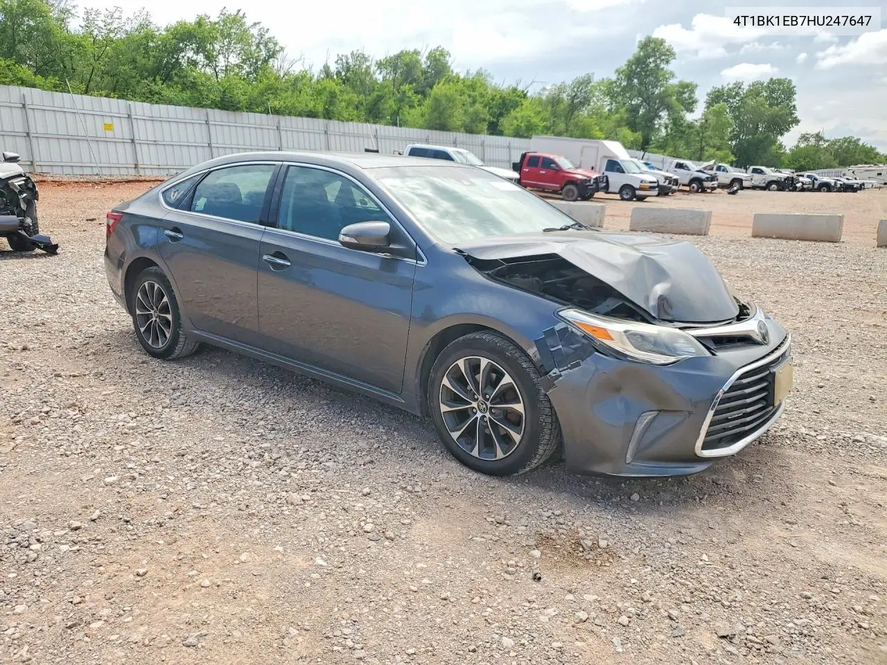 2017 Toyota Avalon Xle Premium VIN: 4T1BK1EB7HU247647 Lot: 55770606
