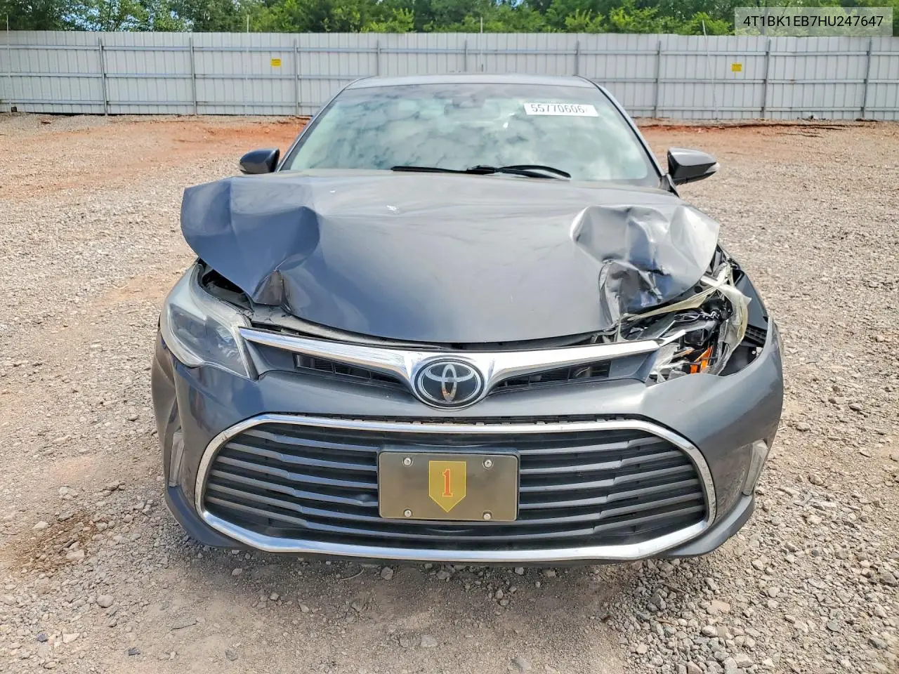 2017 Toyota Avalon Xle Premium VIN: 4T1BK1EB7HU247647 Lot: 55770606