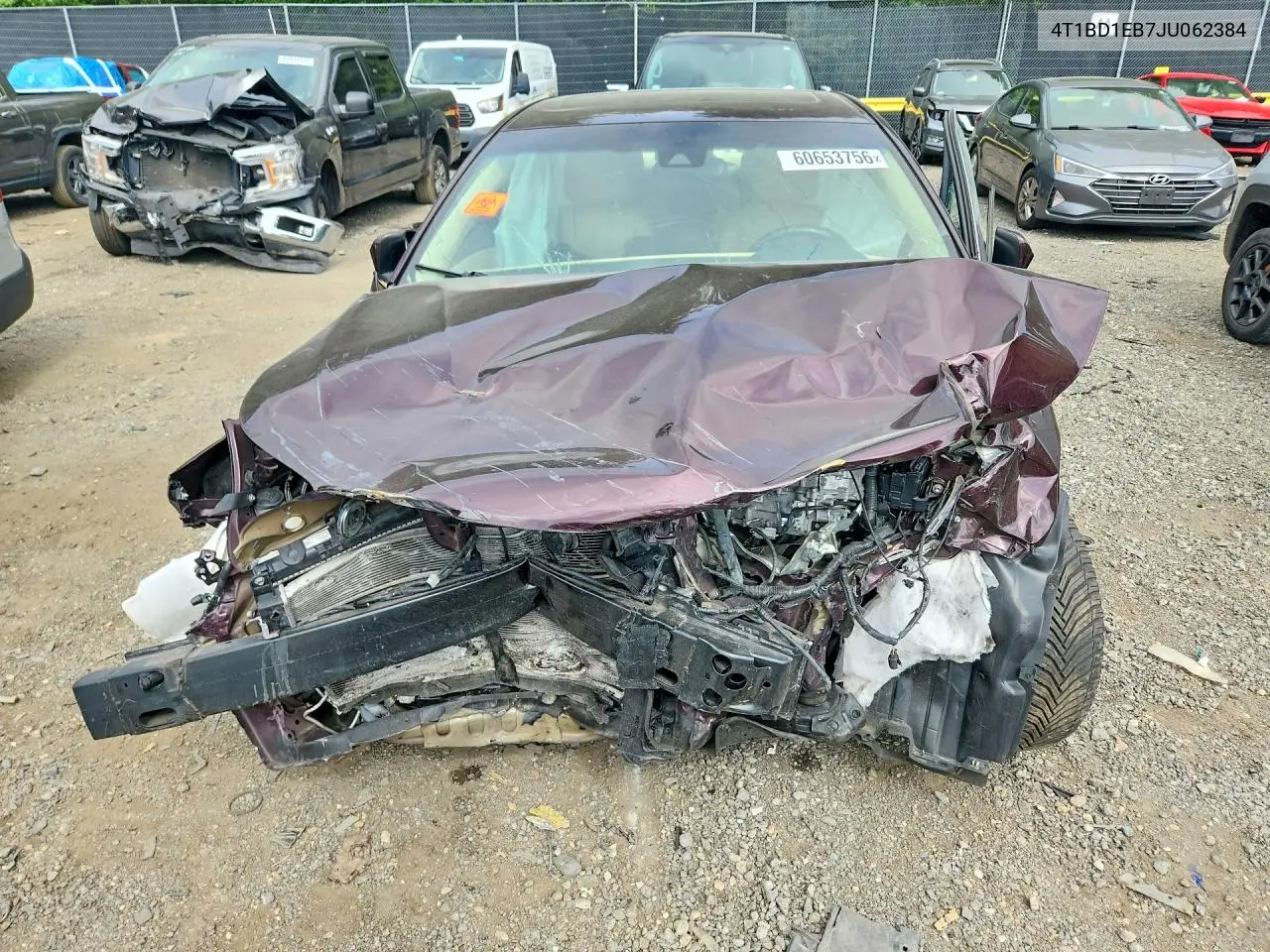 2018 Toyota Avalon Hybrid Xle Premium VIN: 4T1BD1EB7JU062384 Lot: 60653756