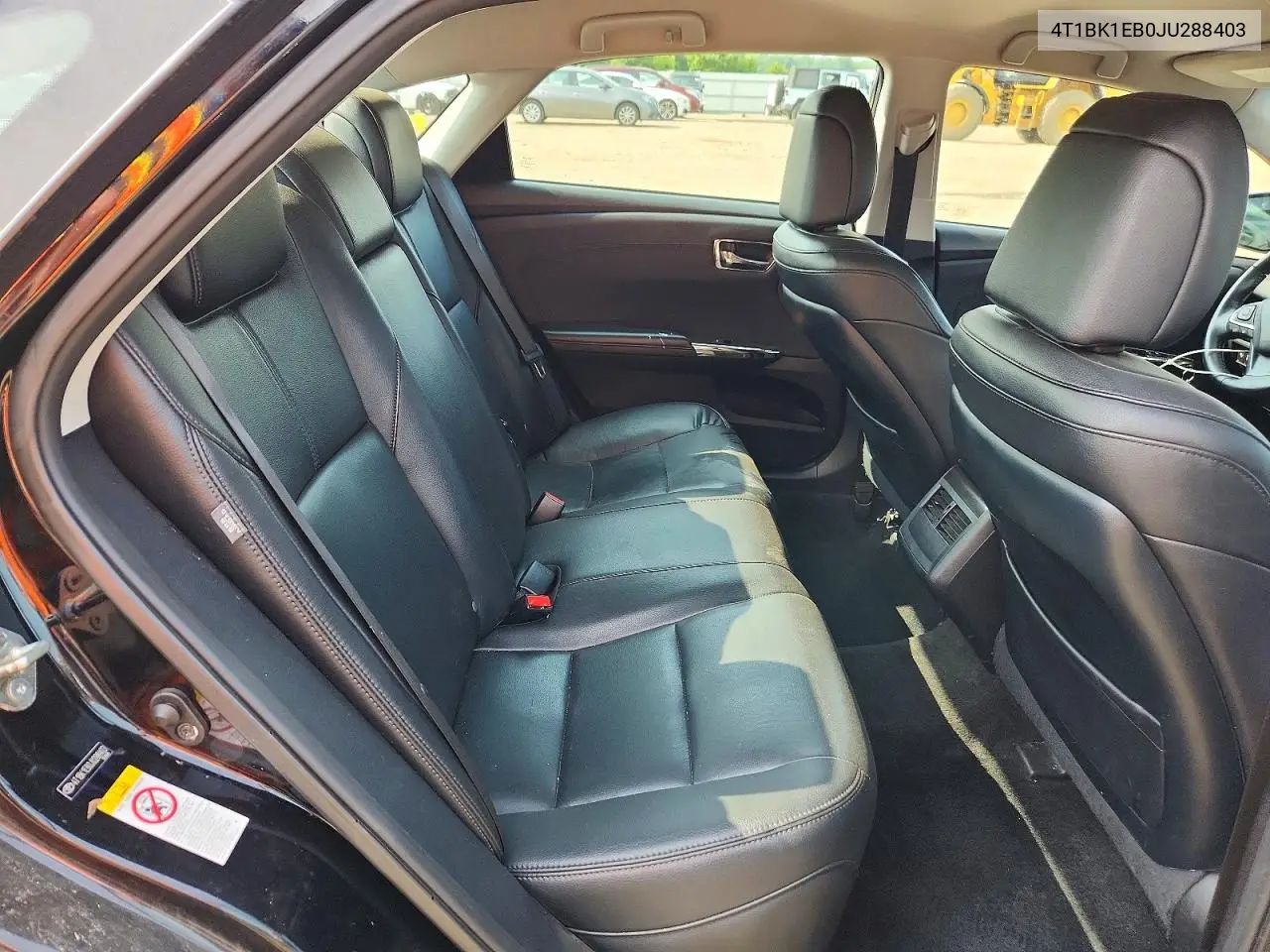 2018 Toyota Avalon Xle VIN: 4T1BK1EB0JU288403 Lot: 60854586