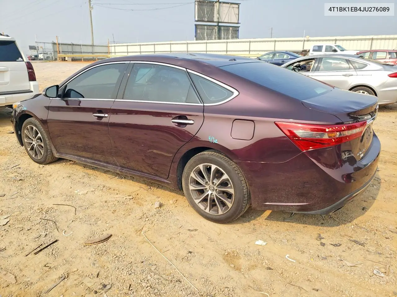 2018 Toyota Avalon Xle VIN: 4T1BK1EB4JU276089 Lot: 61679686