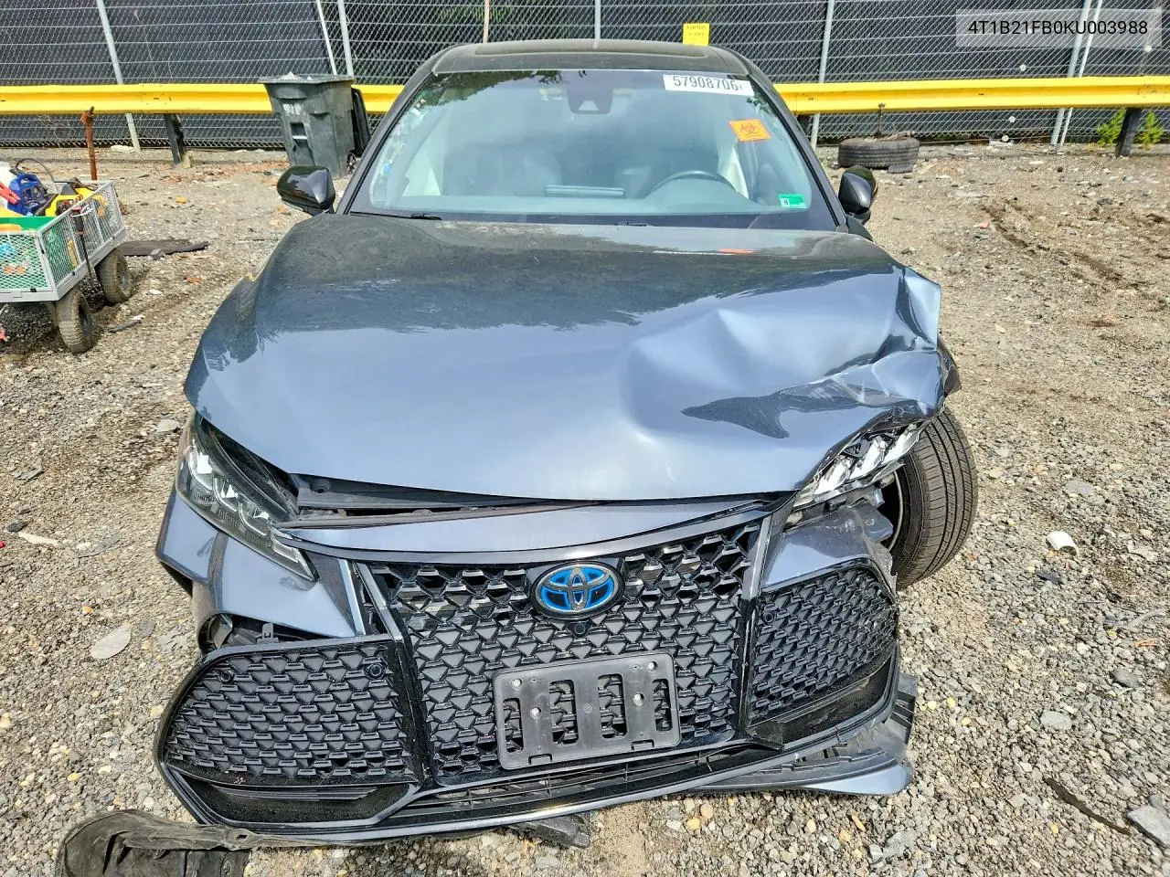 2019 Toyota Avalon Hybrid Xse VIN: 4T1B21FB0KU003988 Lot: 57908706
