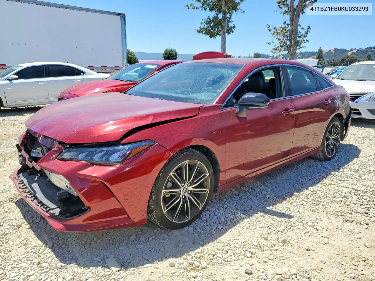 2019 Toyota Avalon Xse VIN: 4T1BZ1FB0KU033293 Lot: 60714986