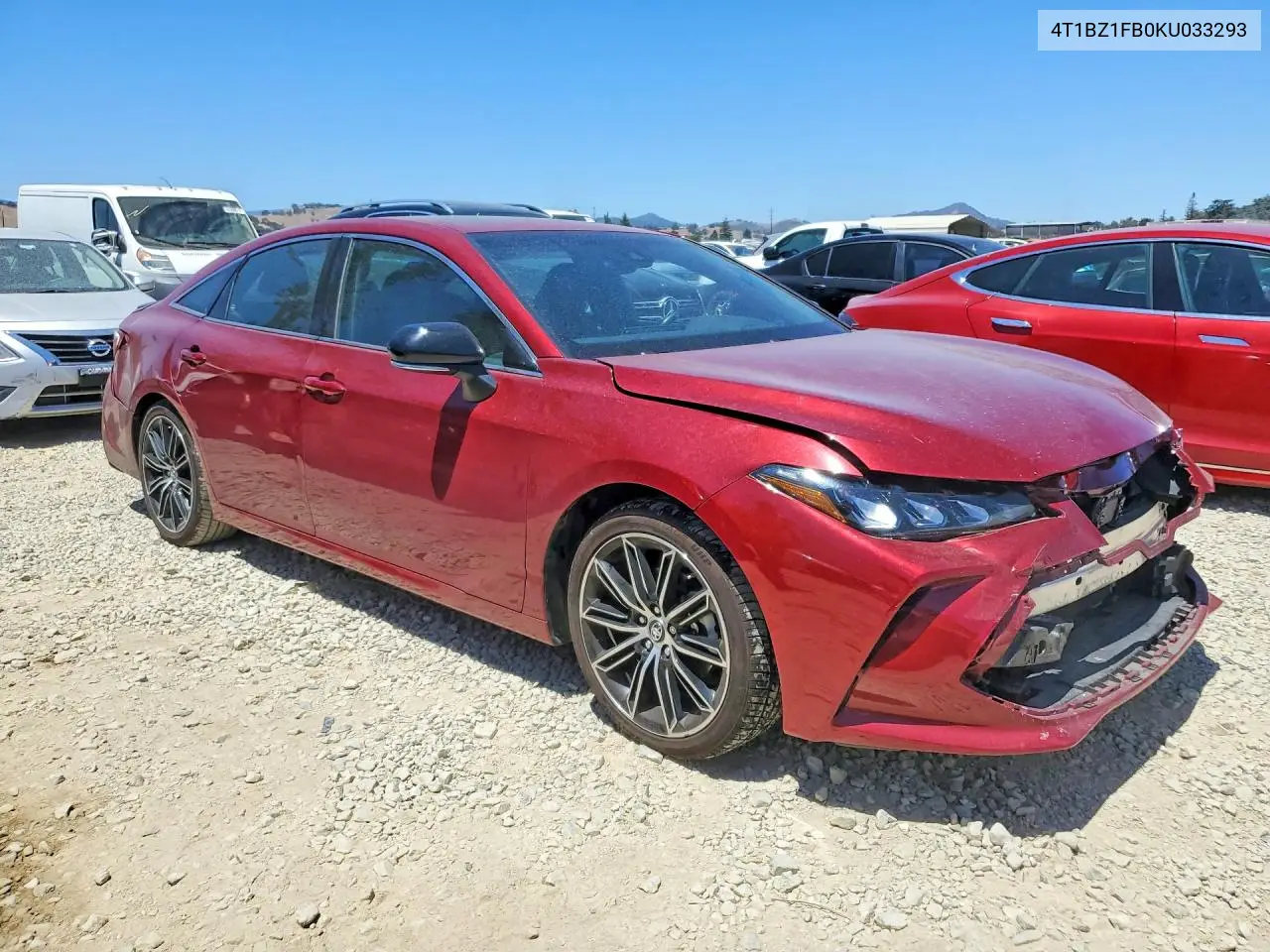 2019 Toyota Avalon Xse VIN: 4T1BZ1FB0KU033293 Lot: 60714986
