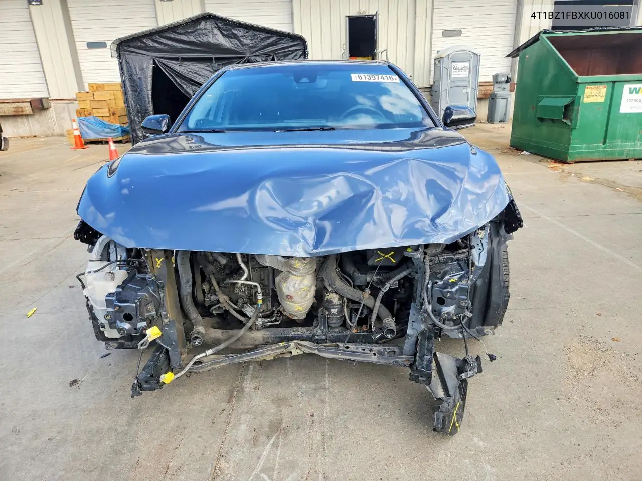 2019 Toyota Avalon Xse VIN: 4T1BZ1FBXKU016081 Lot: 61397416
