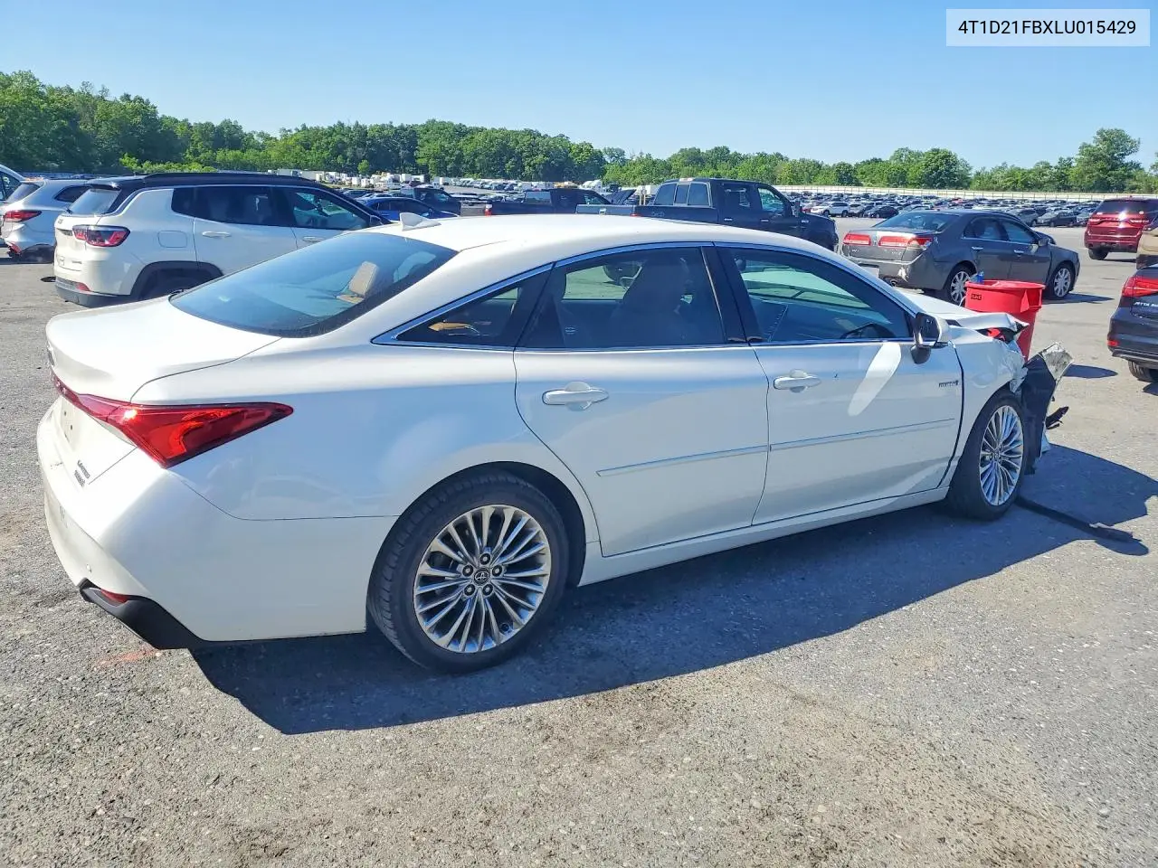 2020 Toyota Avalon Limited VIN: 4T1D21FBXLU015429 Lot: 55847406