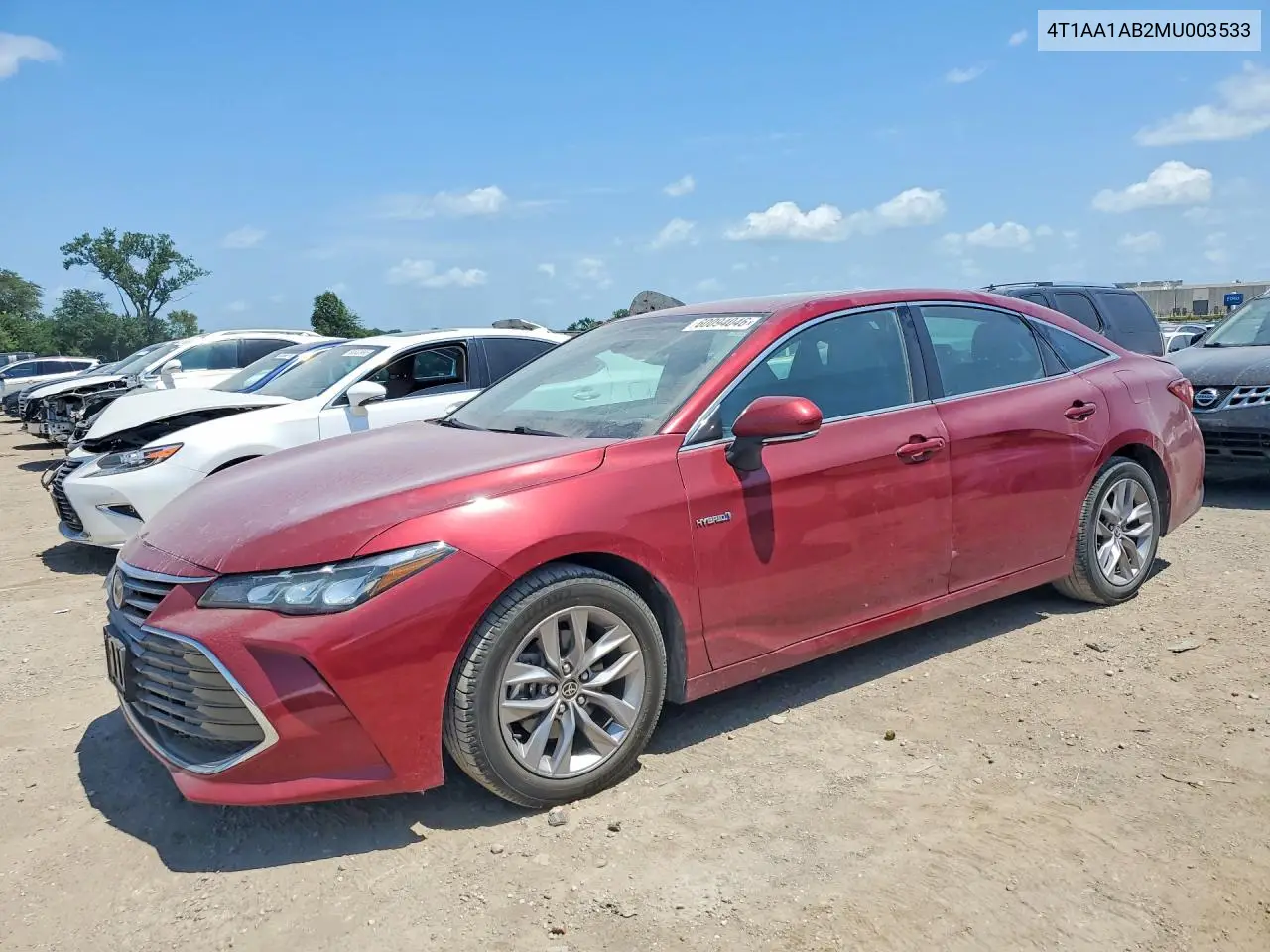 2021 Toyota Avalon Xle VIN: 4T1AA1AB2MU003533 Lot: 60094046