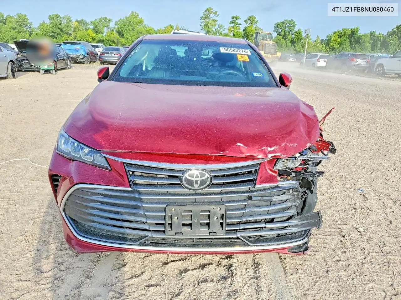 2022 Toyota Avalon Xle VIN: 4T1JZ1FB8NU080460 Lot: 60580276