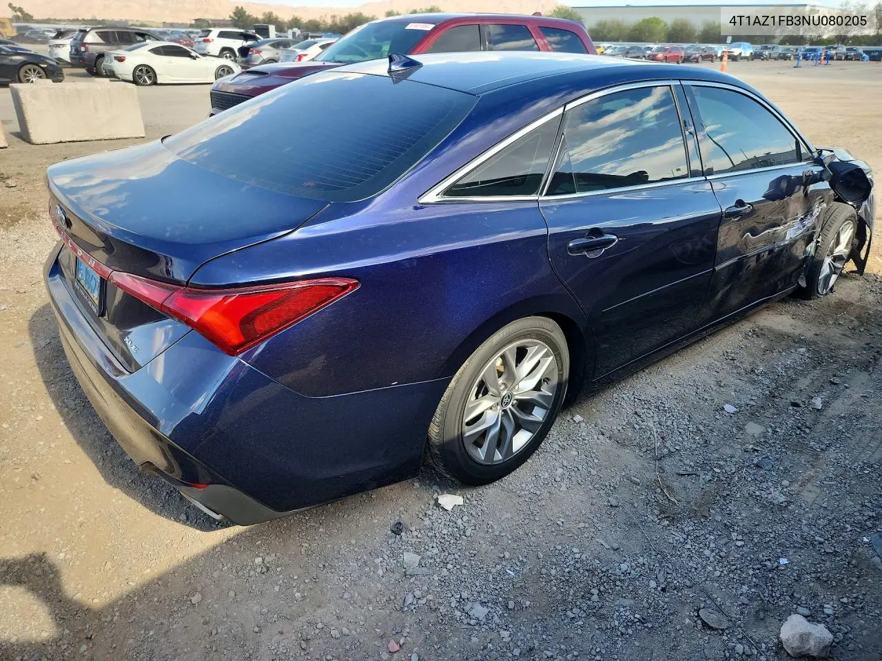 2022 Toyota Avalon Xle VIN: 4T1AZ1FB3NU080205 Lot: 61635886