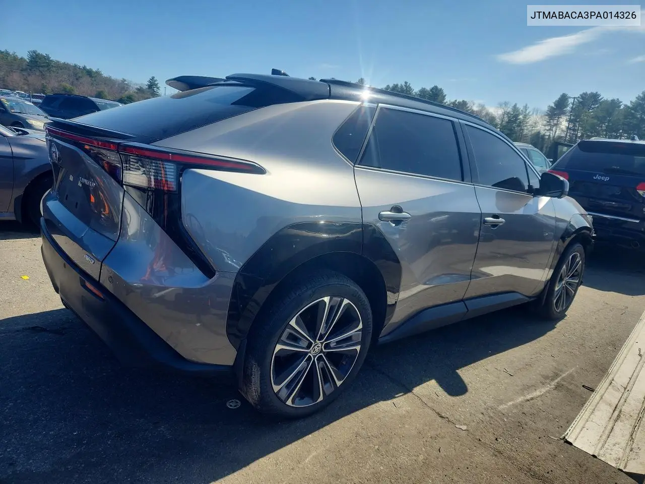 2023 Toyota Bz4X Limited VIN: JTMABACA3PA014326 Lot: 46362376