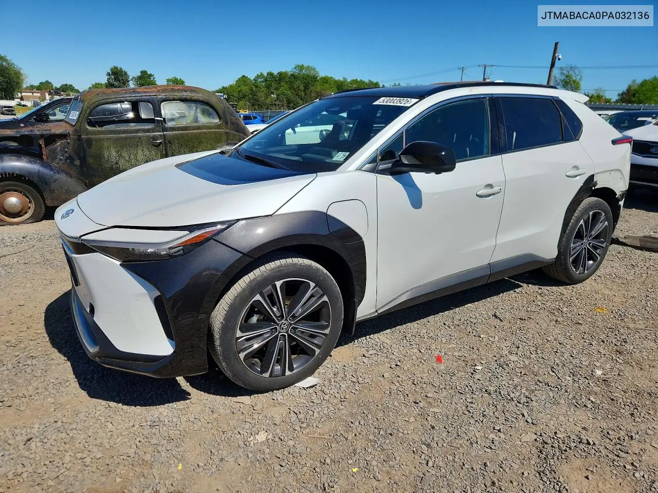 2023 Toyota Bz4X Limited VIN: JTMABACA0PA032136 Lot: 53003926