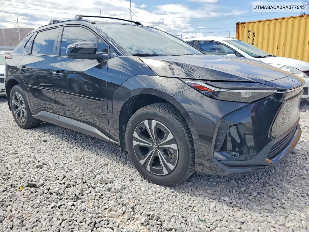 2024 Toyota Bz4X Xle VIN: JTMABACA0RA077645 Lot: 60753626