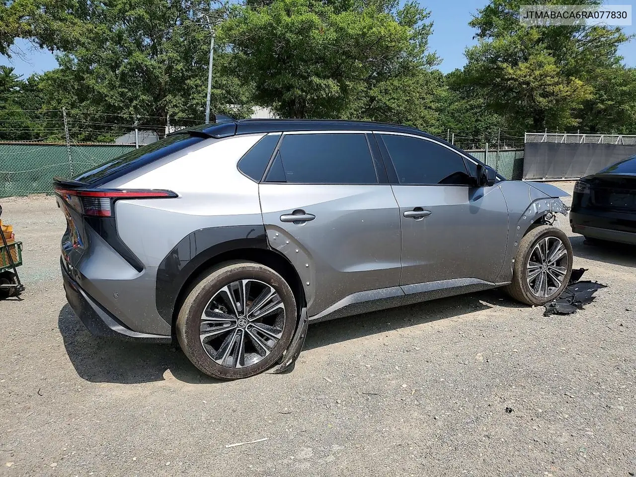 2024 Toyota Bz4X Limited VIN: JTMABACA6RA077830 Lot: 60993196