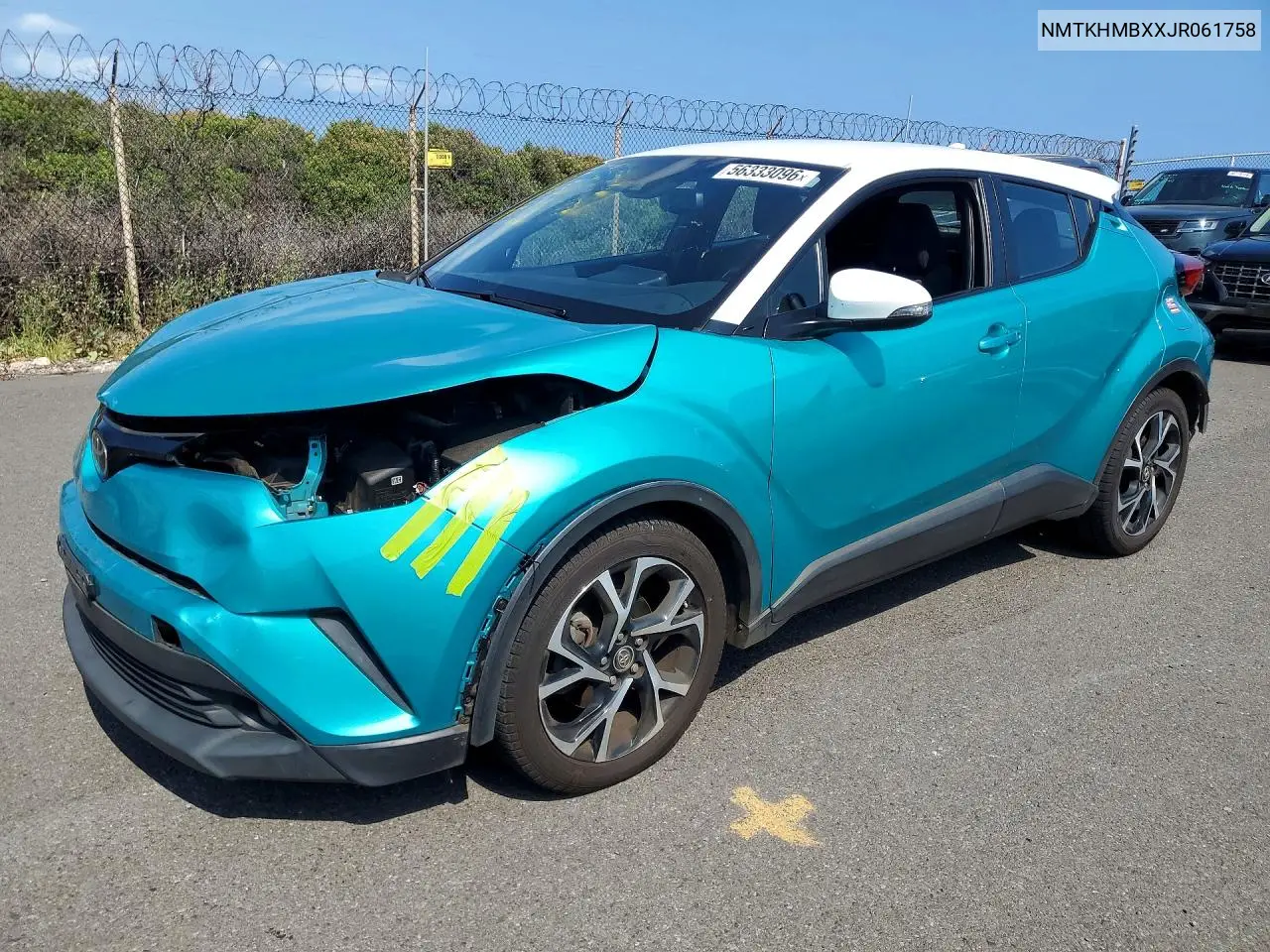 2018 Toyota C-Hr Xle VIN: NMTKHMBXXJR061758 Lot: 56333096
