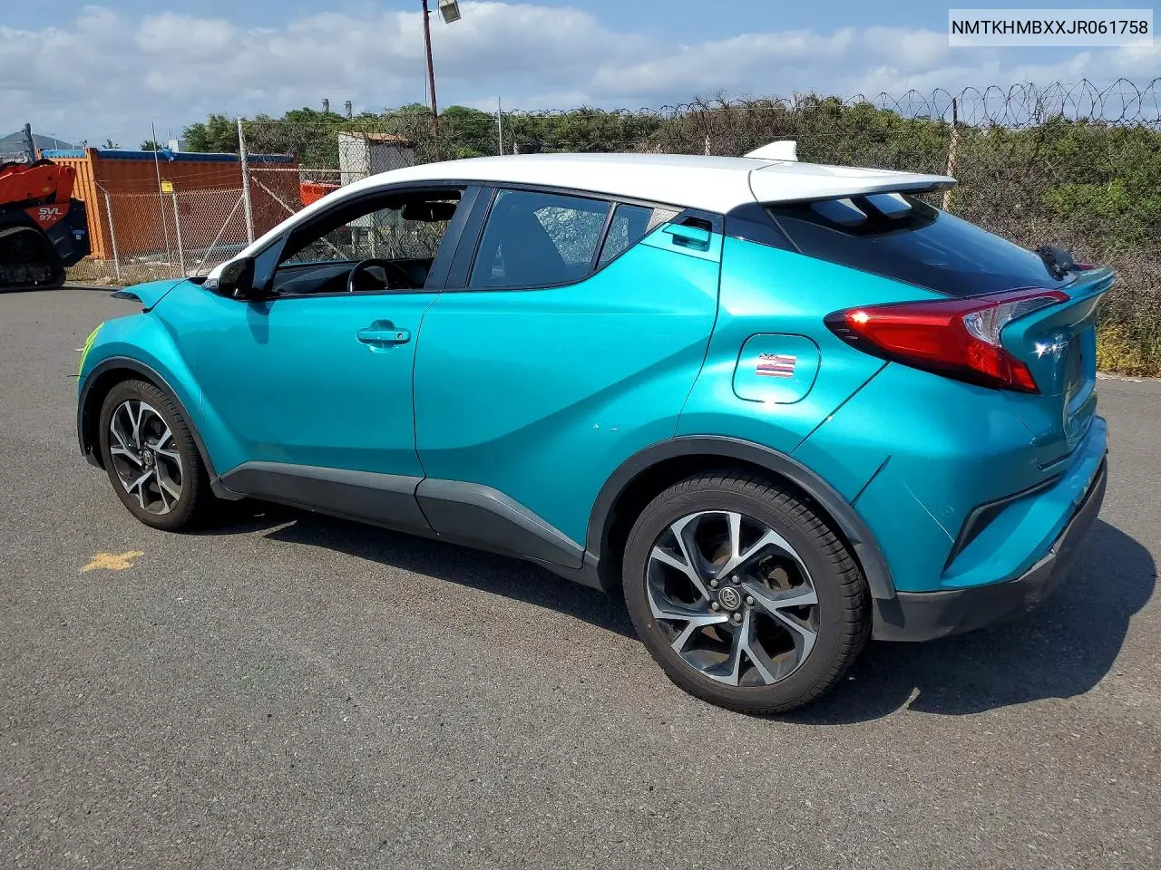 2018 Toyota C-Hr Xle VIN: NMTKHMBXXJR061758 Lot: 56333096