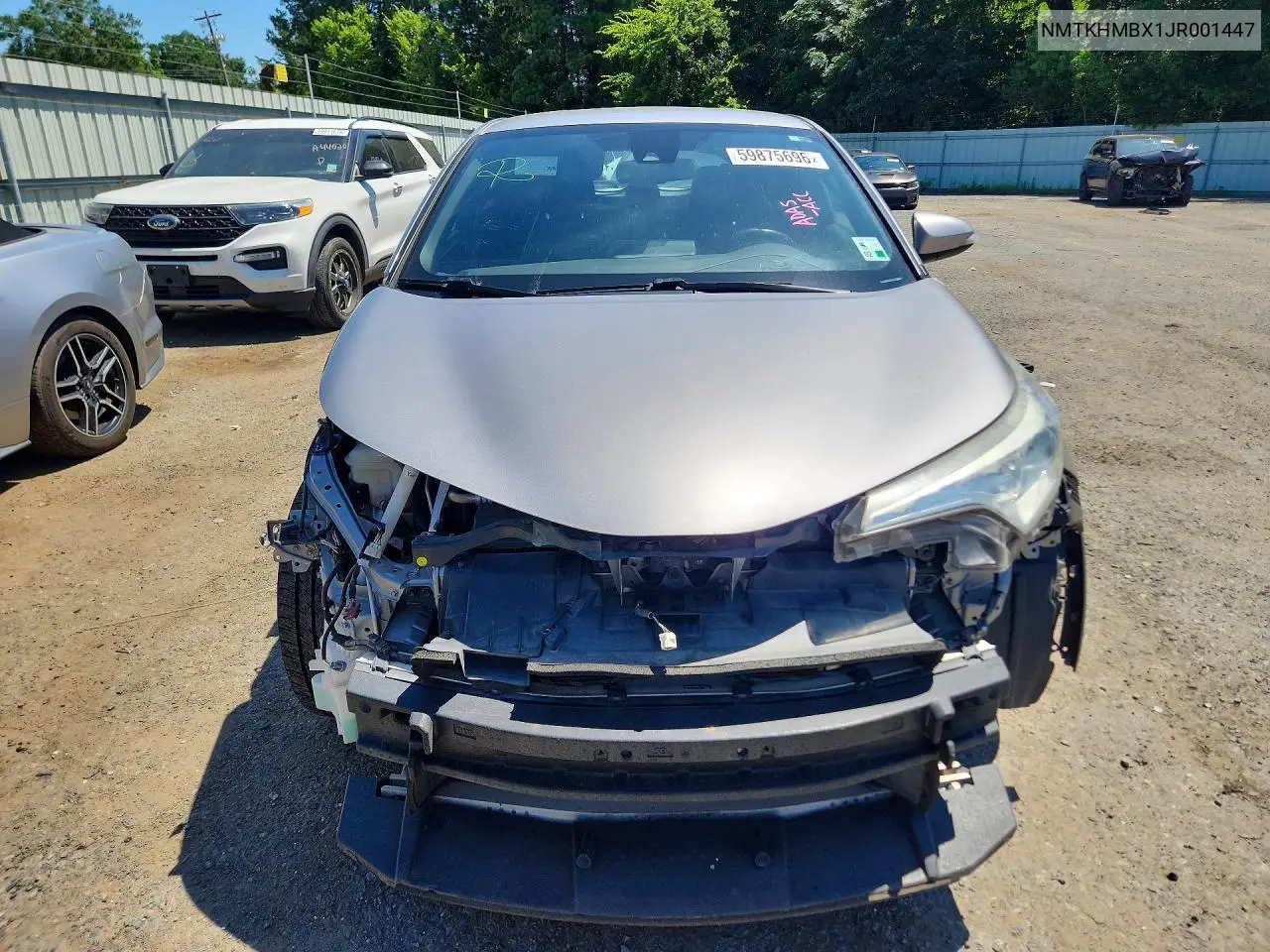 2018 Toyota C-Hr Xle VIN: NMTKHMBX1JR001447 Lot: 59875696