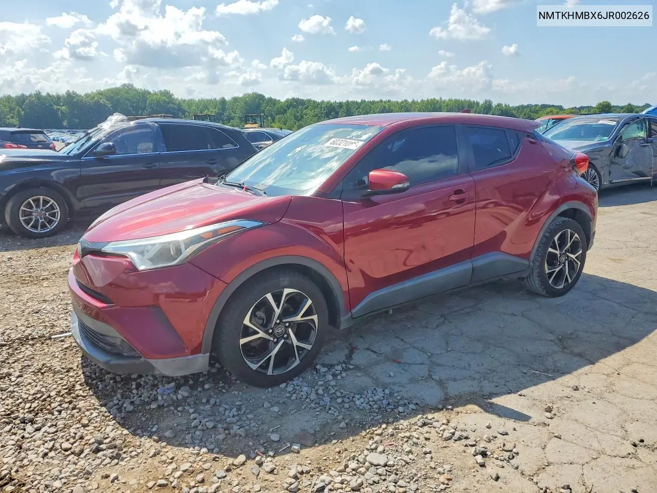 2018 Toyota C-Hr Xle VIN: NMTKHMBX6JR002626 Lot: 60321086