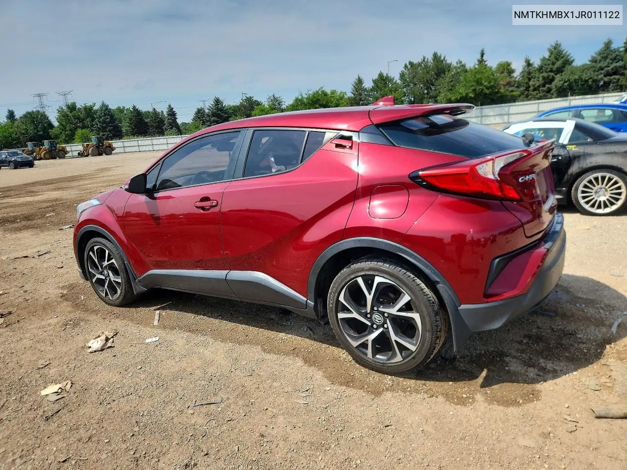 2018 Toyota C-Hr Xle Premium VIN: NMTKHMBX1JR011122 Lot: 60398966