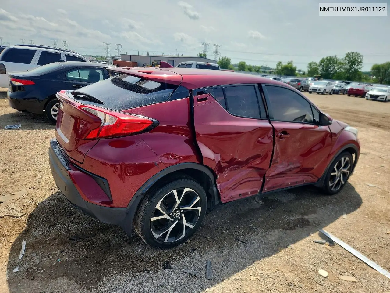 2018 Toyota C-Hr Xle Premium VIN: NMTKHMBX1JR011122 Lot: 60398966