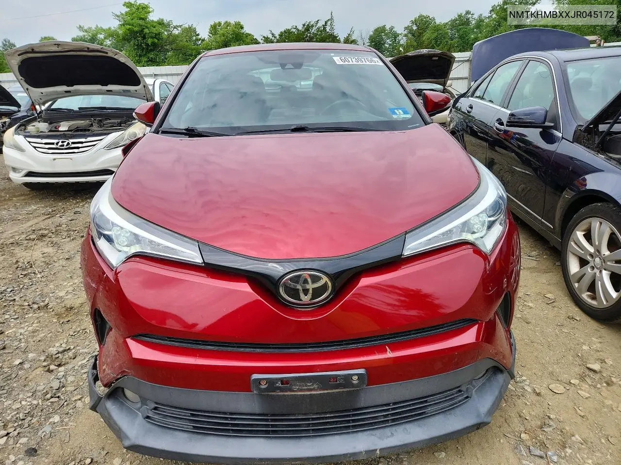 2018 Toyota C-Hr Xle Premium VIN: NMTKHMBXXJR045172 Lot: 60739766