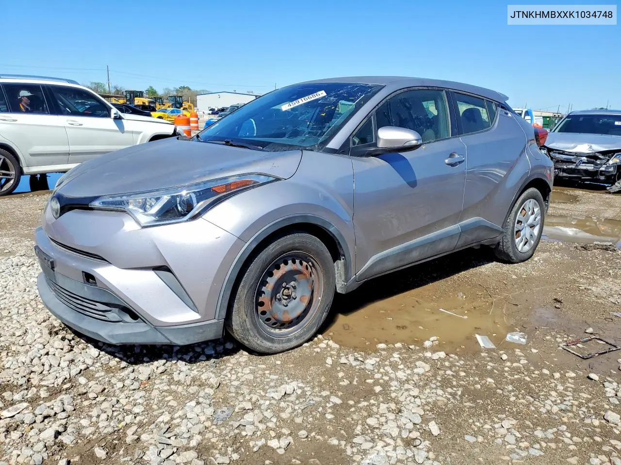 2019 Toyota C-Hr Xle VIN: JTNKHMBXXK1034748 Lot: 45916686
