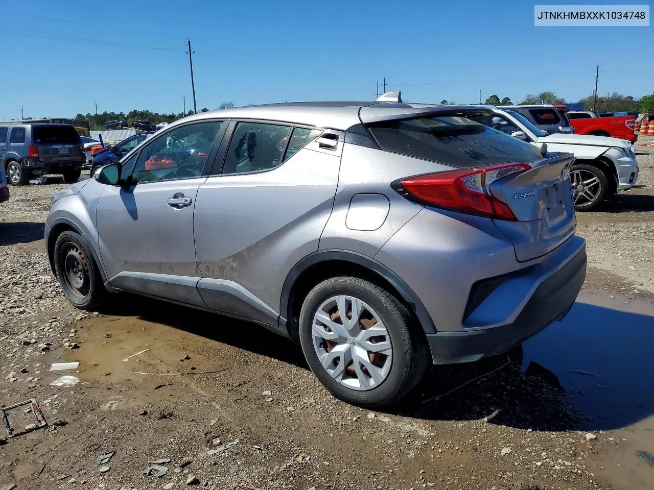 2019 Toyota C-Hr Xle VIN: JTNKHMBXXK1034748 Lot: 45916686