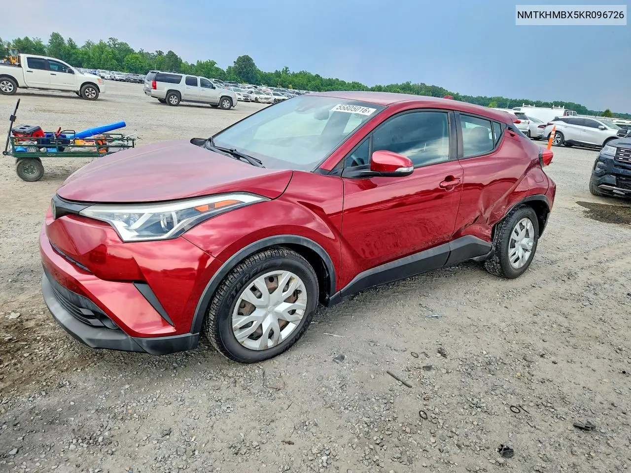 2019 Toyota C-Hr Le VIN: NMTKHMBX5KR096726 Lot: 55805016