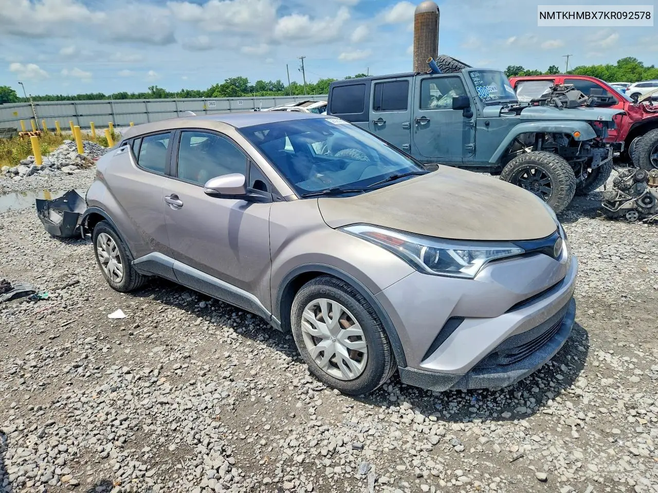 2019 Toyota C-Hr Le VIN: NMTKHMBX7KR092578 Lot: 56525756