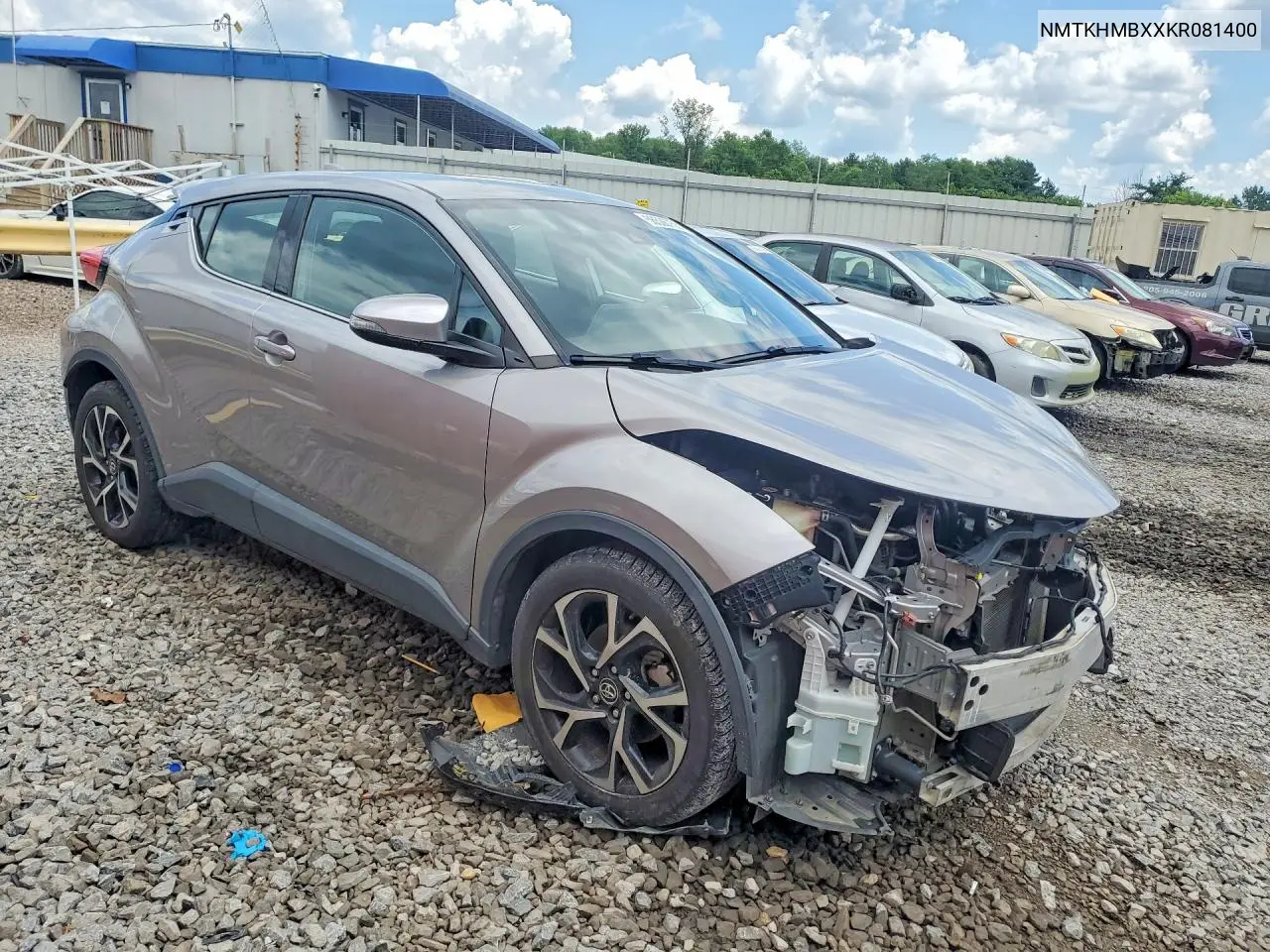 2019 Toyota C-Hr Limited VIN: NMTKHMBXXKR081400 Lot: 56526756