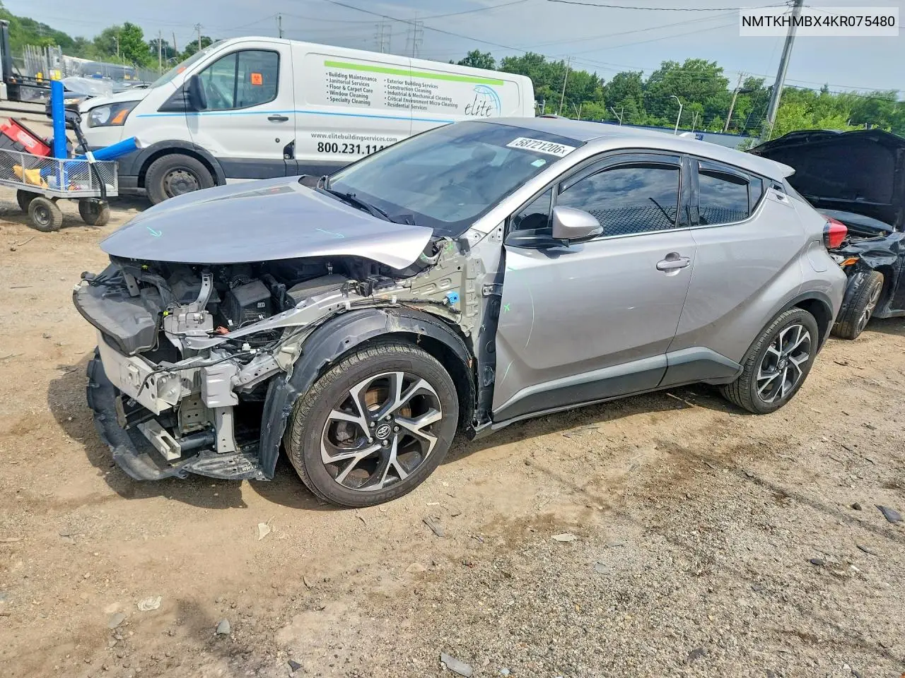 2019 Toyota C-Hr Limited VIN: NMTKHMBX4KR075480 Lot: 58721206