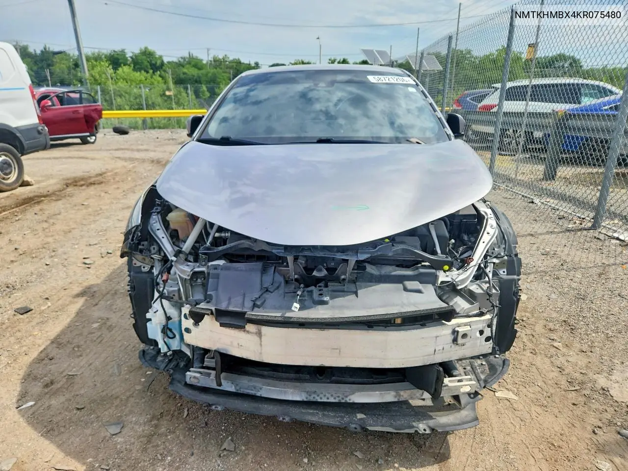2019 Toyota C-Hr Limited VIN: NMTKHMBX4KR075480 Lot: 58721206