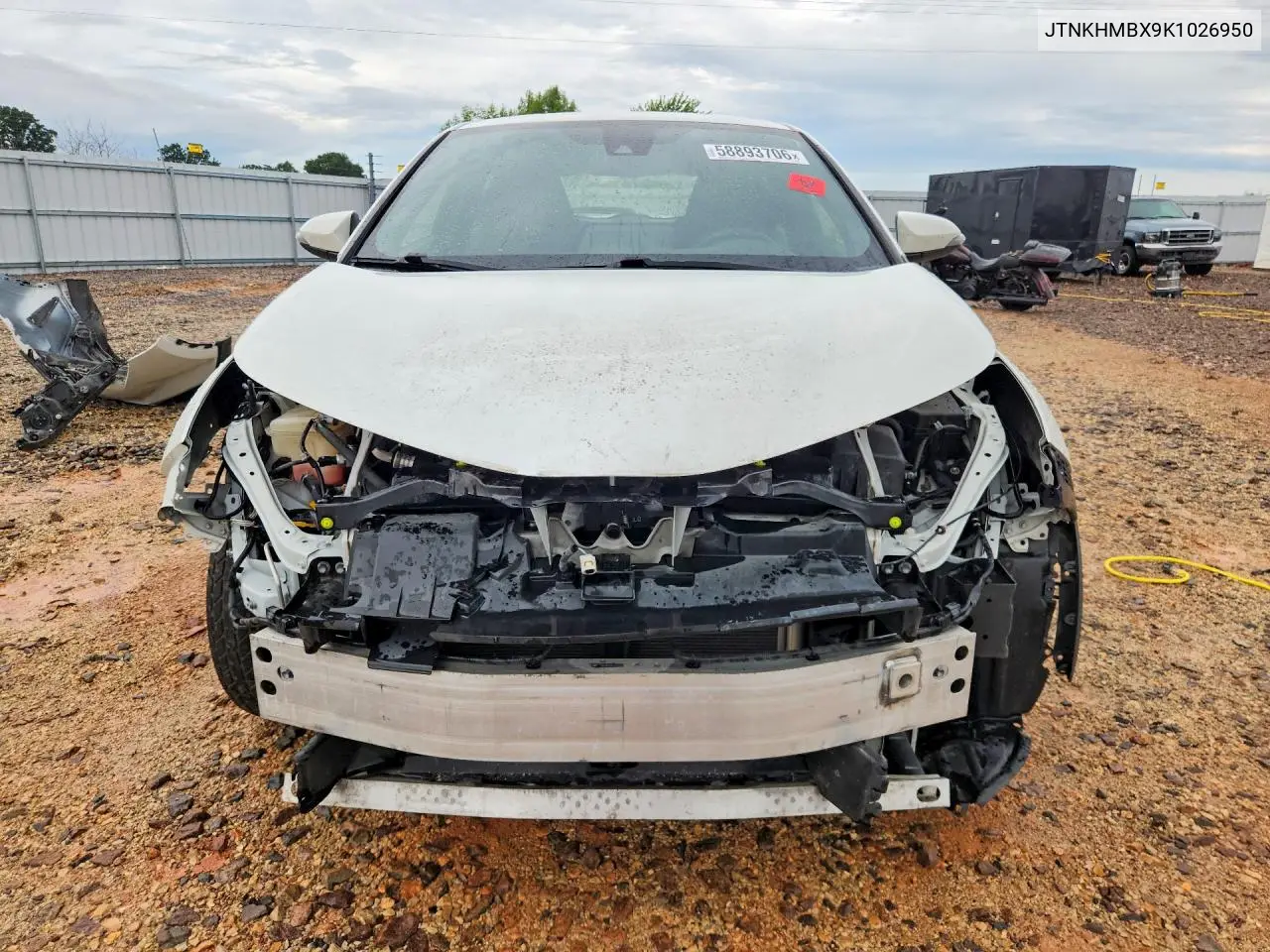 2019 Toyota C-Hr Le VIN: JTNKHMBX9K1026950 Lot: 58893706