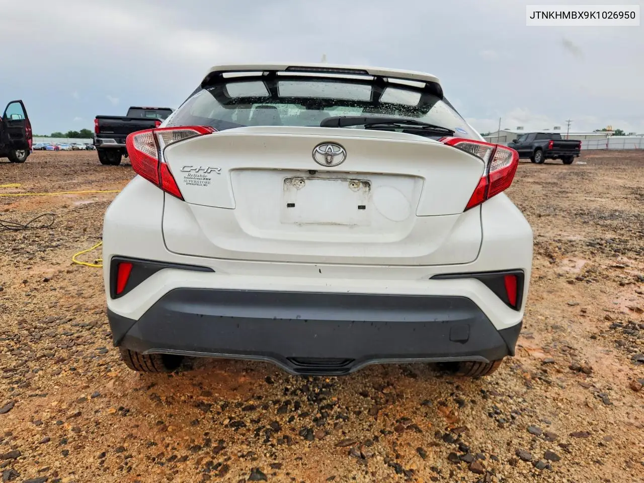 2019 Toyota C-Hr Le VIN: JTNKHMBX9K1026950 Lot: 58893706