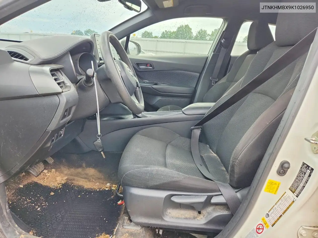 2019 Toyota C-Hr Le VIN: JTNKHMBX9K1026950 Lot: 58893706