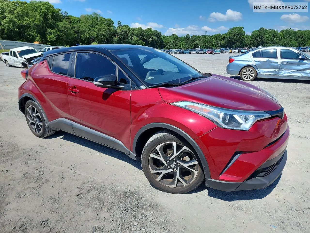 2019 Toyota C-Hr Xle VIN: NMTKHMBXXKR072762 Lot: 59102686