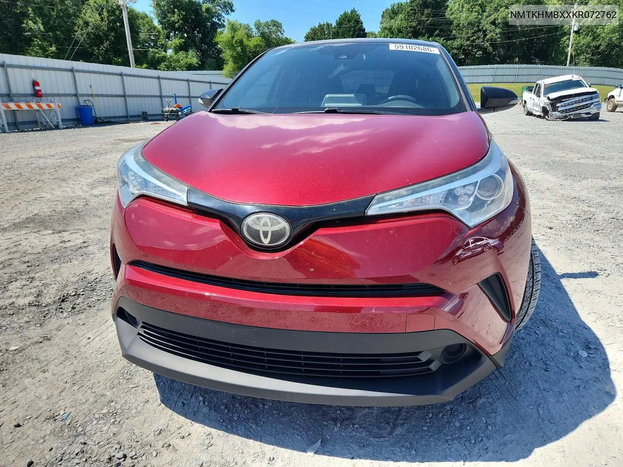2019 Toyota C-Hr Xle VIN: NMTKHMBXXKR072762 Lot: 59102686